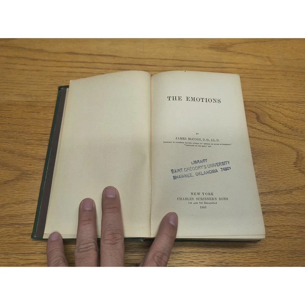 James McCosh /‎ The Emotions 1st Edition 1880